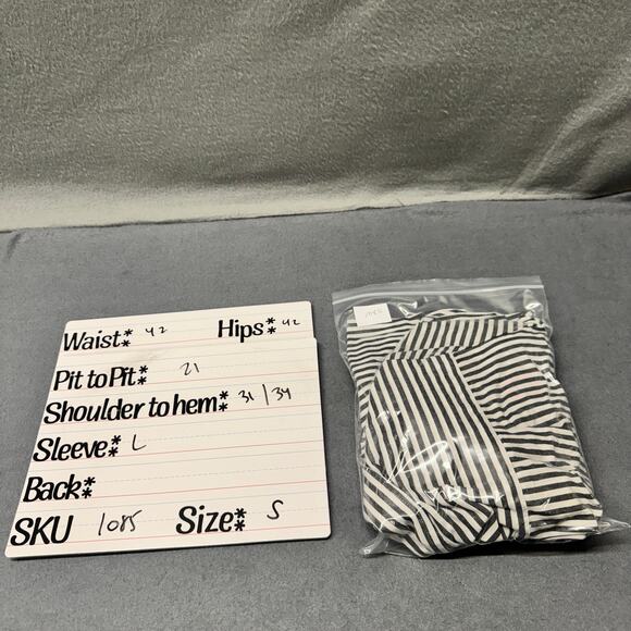 Walter Baker Tunic Floral Embroidered Striped Boho Coastal Cotton Womens Small - Picture 10 of 10